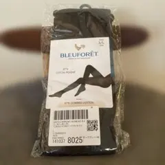 BLEUFORET：コットンタイツ　ダークグレーグレー　3/L