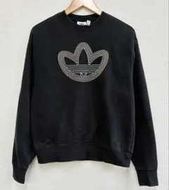 adidas originals　刺繍　ゆるロゴ　スウェット　トレーナー　Lのサムネイル