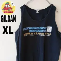 USA古着 GILDAN タンクトップ XL ブラックのサムネイル