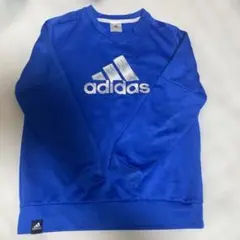 adidas 青 ロゴ トレーナー１５０センチ