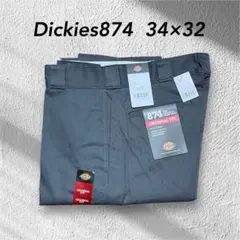 新品未使用ディッキーズ874 ワークパンツ チャコールグレー　34×32