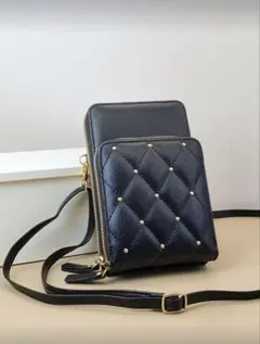 キルティング スマホショルダーバッグ
