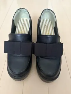 TRALALA リボン付きヒールローファー❤️