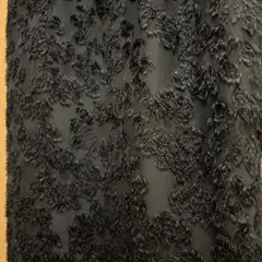 ネイビータイトスカート シャギー花模様