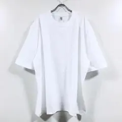 新品 5分袖 ビッグシルエット Tシャツ 無地 メンズ ホワイト M