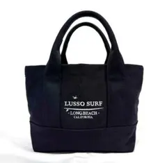 西海岸系☆LUSSO SURF ロングビーチトートバッグ　ブラック　送料込み