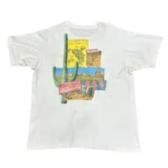 90s USA製 MARLBORO CACTUS カウボーイ プリント Tシャツ