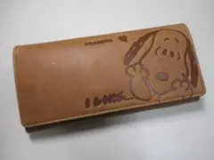 新品 財布 レディース 長財布 かぶせ スヌーピー SNOOPY 本革 CA！