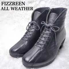 【良品】FIZZREEN フィズリーン 晴雨兼用 ショート丈 シボ革 幅広