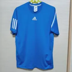 adidas アディダス テニスウェア 半袖Tシャツ ブルー メンズ Mサイズ