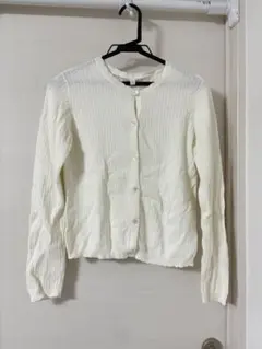 アイボリー ニット カーディガン 150 キッズ