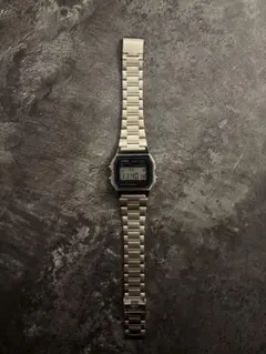 CASIO デジタル時計 ステンレスシルバー