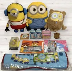 新品 4個 セット ミニオン ぬいぐるみ 毛布 クッション 特大 まとめ