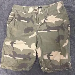 BEAMS カモフラージュ ショートパンツ S