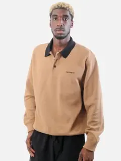 美品。carhartt wip vance rugby shirt。