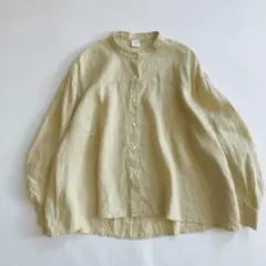 アーバンリサーチドアーズ リネン 長袖ブラウス シャツ ゆったり フレア 羽織り