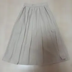 プリーツロングスカート SHEIN 白