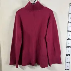 ミラオーウェン ニット セーター タートルネック ピンク ウール カシミア 長袖