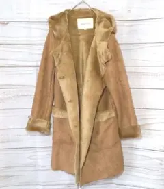 Jewel Changes フェイクムートン フーデッド コート S 36