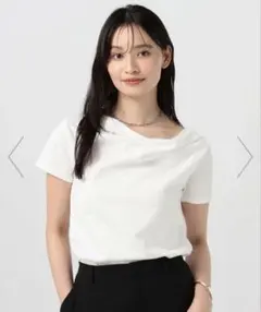 BAYFLOW 2wayドレープアシメデザインTEEのサムネイル