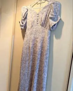 SNIDEL フラワープリントマーメイドワンピース