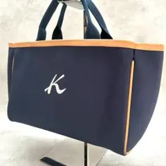 定番人気✨キタムラ Kitamura ミニトートバッグ ネイビー レザーコンビのサムネイル