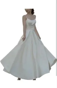 アイボリー Aライン ウェディングドレス