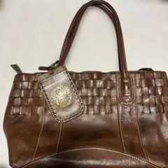専用Dakota ブラウン トートバッグ 編み込みデザイン