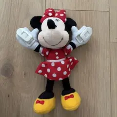 ミニーマウス ミニーちゃん 肩乗せ ぬいぐるみバッジ