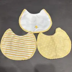 ミキハウス 授乳スタイ イエロー3枚セット