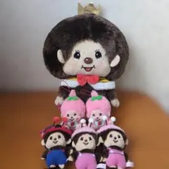 ☆美品☆モンチッチ ぬいぐるみ マスコット 6体セットのサムネイル