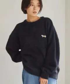 ブラックフライデー　PENNEYSペニーズ THEFOXロゴロングフェザーニット