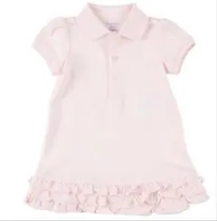 ベビー　ラルフローレン ピンク ポロシャツ ワンピース