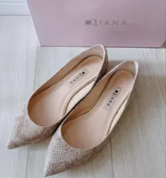 ダイアナ フラットパンプス パイソン 23