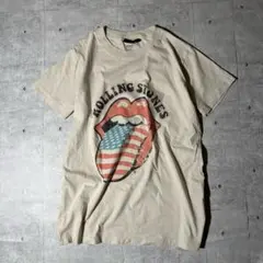 新品】ローリング・ストーンズ 公式ライセンス Tシャツ L 白 手書き風 