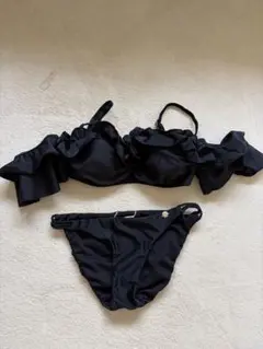 tothesea フリルオフショルダー ビキニ ブラックのサムネイル