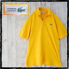 ラコステ CHEMISE LACOSTE 半袖 ポロシャツ イエロー サイズ 3