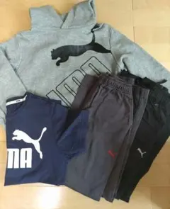 PUMA フード付きパーカーなど140と160の4点セット