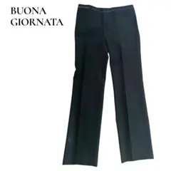 【値下げ中】BUONA GIORNATA/スラックス/S/黒/メンズ/シンプル
