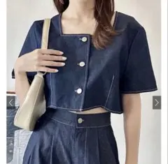 【GRL】スクエアネックトップス[gm758]