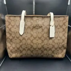 COACH ブラウン トートバッグ
