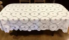 花柄刺繍 ヴィンテージ　テーブルクロス