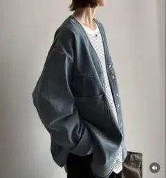 arulle v-collar denim jacket - メルカリ
