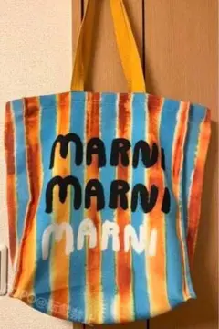 【新品未使用】MARNI ノベルティ トートバッグ ストライプ柄 限定 マルニのサムネイル