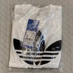 【新品タグ付】アディダス キッズ Tシャツ 100 ホワイト ロゴ 半袖