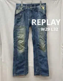 replay リプレイ デニム 32インチ W32 L32 - メルカリ