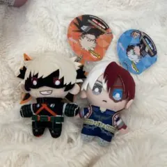 僕のヒーローアカデミア 爆豪勝己 轟焦凍 ぬいぐるみ 15cm