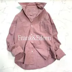 Frank&Eileenフランクアンドアイリーン　フランネルシャツ　くすみピンク