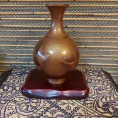 錆銅花瓶 メルカリ