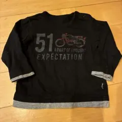 COMME CA ISM 黒 長袖Tシャツ 51